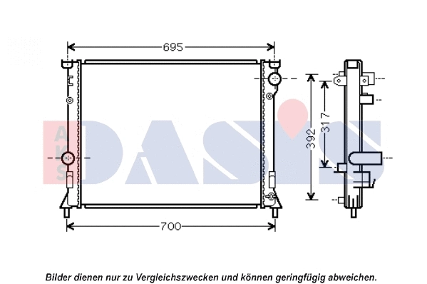 Radiator, engine cooling (520117N)