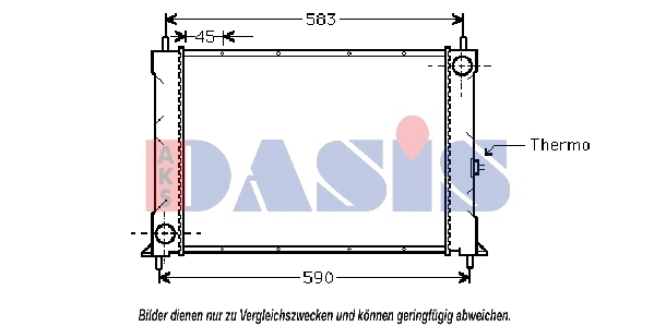 Radiator, engine cooling (370001N)
