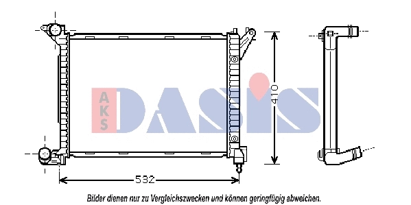 Radiator, engine cooling (054000N)