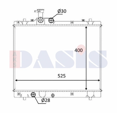 Radiator, engine cooling (320060N)