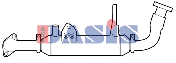Cooler, exhaust gas recirculation (080126N)