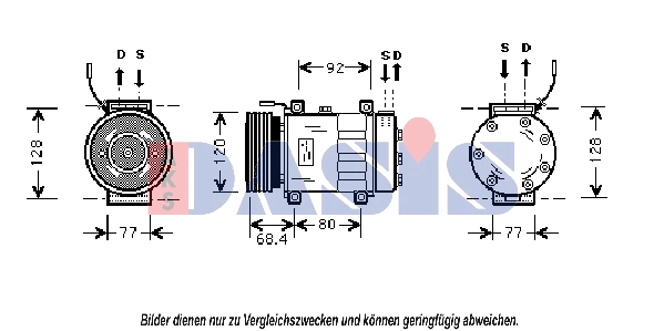 Compressor, air conditioning (853560N)