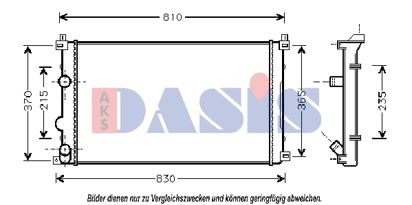 Radiator, engine cooling (180053N)