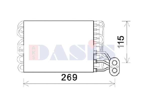 Evaporator, air conditioning (820378N)