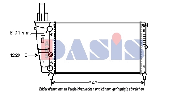 Radiator, engine cooling (080810N)