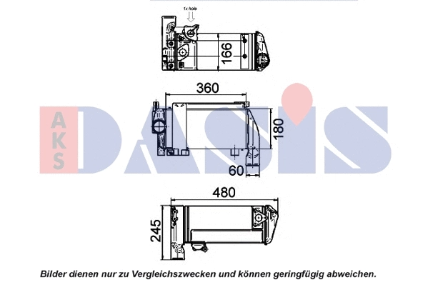 Oil Cooler, retarder (266004N)