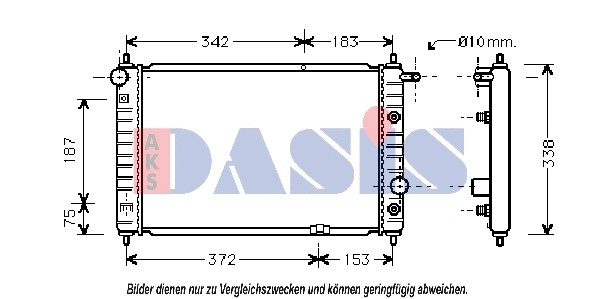 Radiator, engine cooling (510180N)