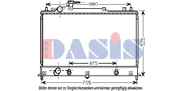 Radiator, engine cooling (110063N)
