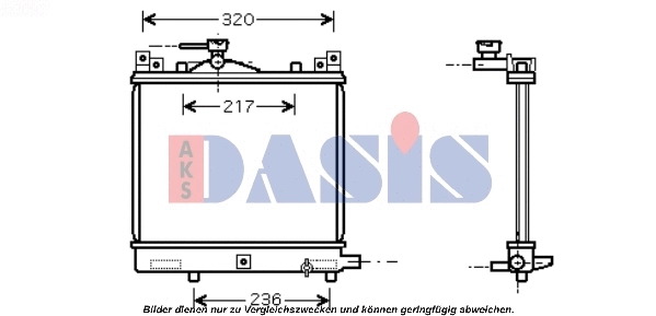 Radiator, engine cooling (320033N)