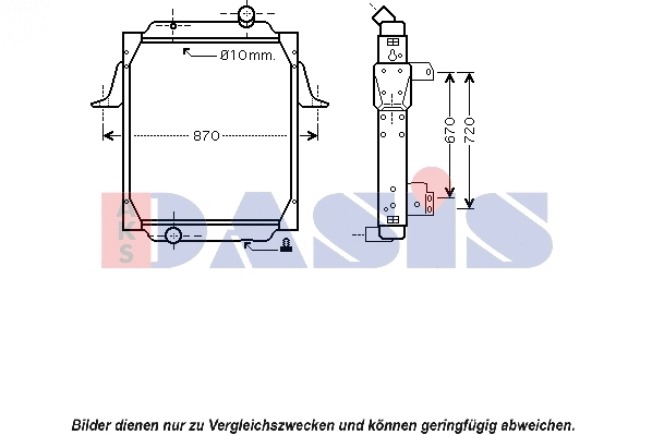 Radiator, engine cooling (680287N)