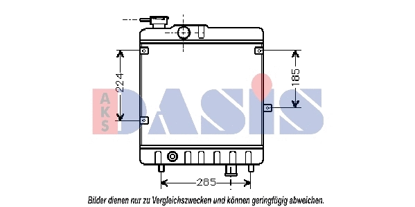Radiator, engine cooling (080460N)