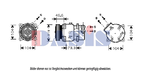 Compressor, air conditioning (851371N)