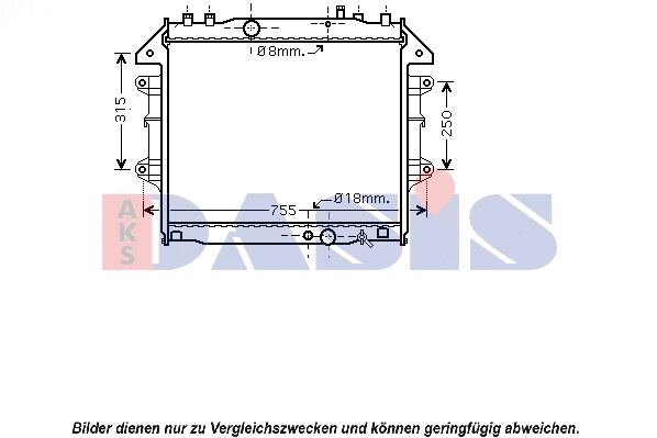 Radiator, engine cooling (210190N)