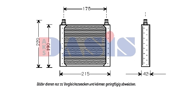 Oil Cooler, engine oil (186100N)