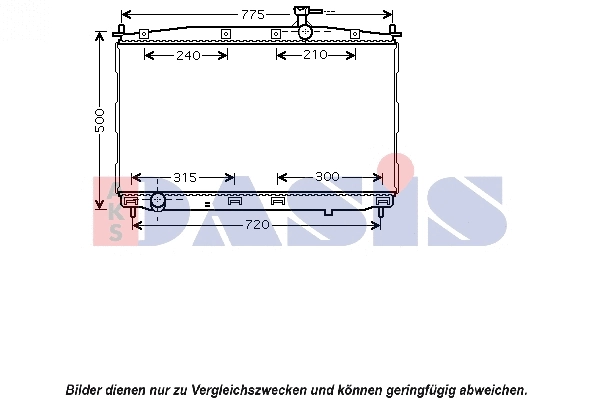 Radiator, engine cooling (560037N)