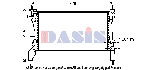 Radiator, engine cooling (080101N)