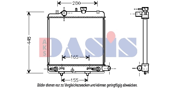 Radiator, engine cooling (110019N)