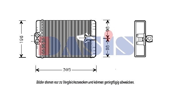Heat Exchanger, interior heating (129008N)