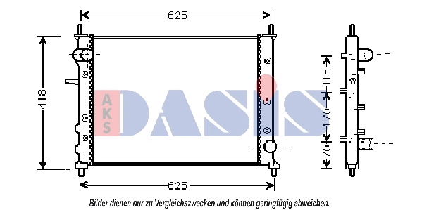 Radiator, engine cooling (080007N)