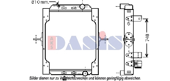 Radiator, engine cooling (390036N)