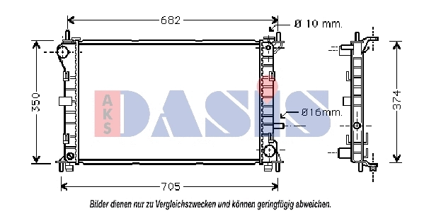 Radiator, engine cooling (090087N)