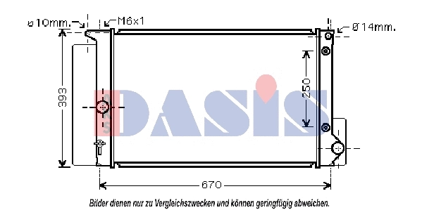 Radiator, engine cooling (210211N)