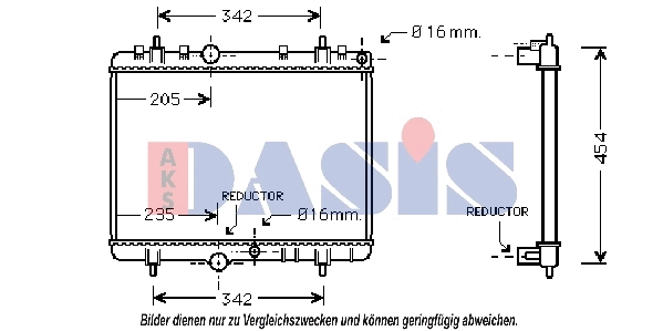 Radiator, engine cooling (160117N)