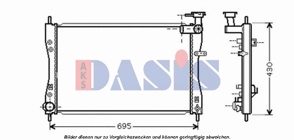 Radiator, engine cooling (140079N)