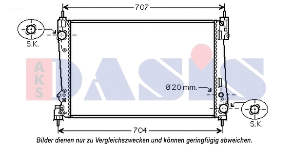 Radiator, engine cooling (080108N)
