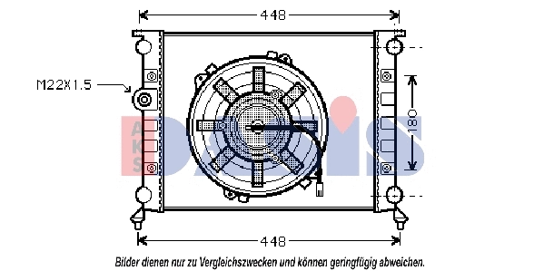 Radiator, engine cooling (020012N)