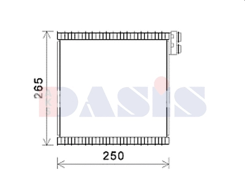Evaporator, air conditioning (820404N)