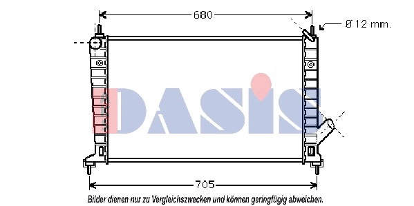 Radiator, engine cooling (190002N)