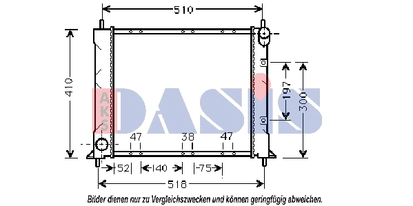 Radiator, engine cooling (370027N)