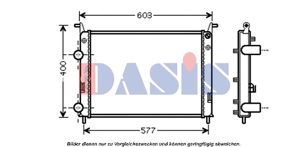 Radiator, engine cooling (080089N)