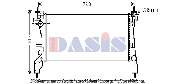 Radiator, engine cooling (060025N)