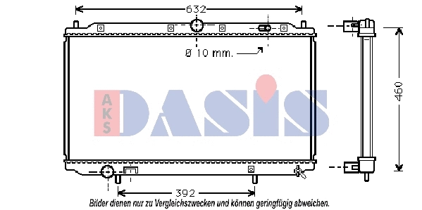 Radiator, engine cooling (220014N)