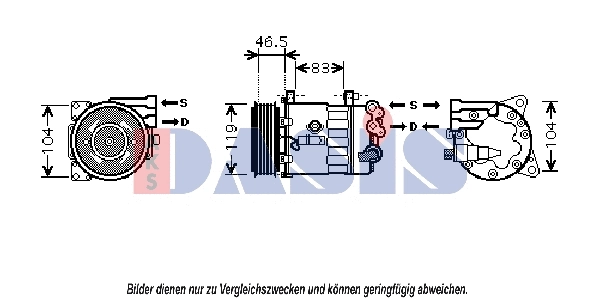 Compressor, air conditioning (851873N)