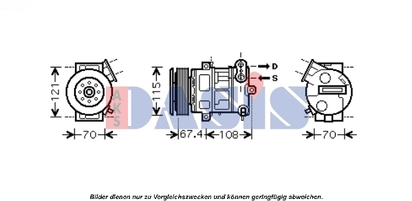 Compressor, air conditioning (851603N)