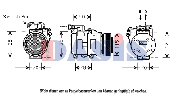 Compressor, air conditioning (851025N)