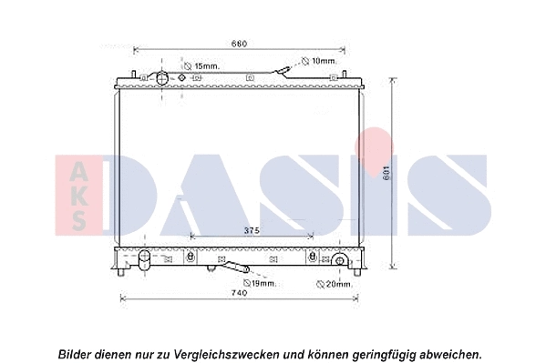 Radiator, engine cooling (110074N)