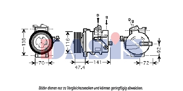 Compressor, air conditioning (851802N)