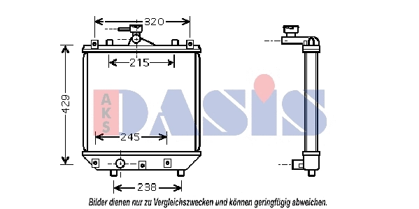 Radiator, engine cooling (322004N)