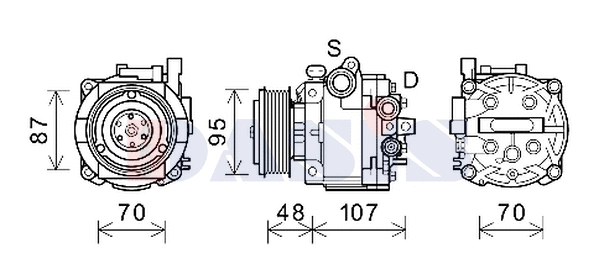 Compressor, air conditioning (852871N)
