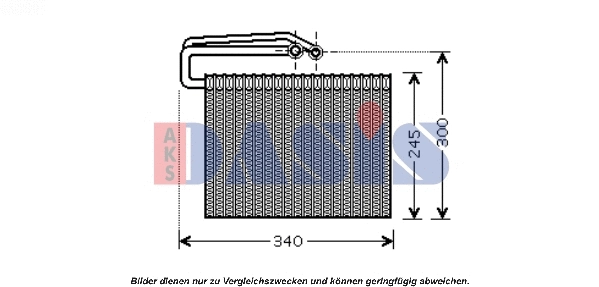Evaporator, air conditioning (820278N)