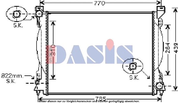 Radiator, engine cooling (480046N)
