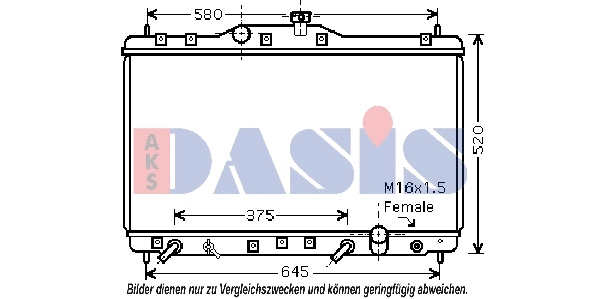 Radiator, engine cooling (100034N)