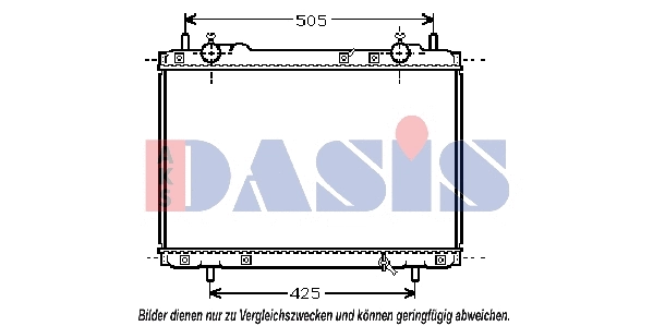 Radiator, engine cooling (080062N)