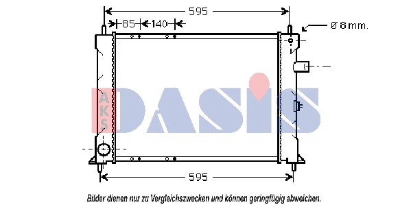 Radiator, engine cooling (370640N)