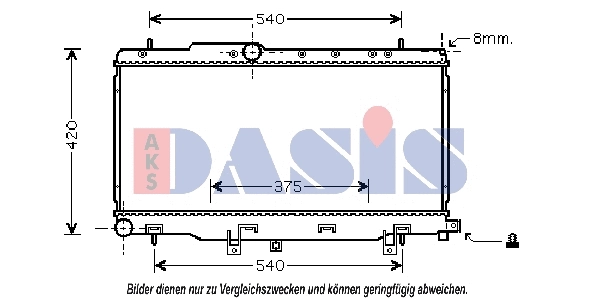 Radiator, engine cooling (350027N)