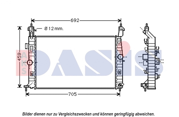 Radiator, engine cooling (150114N)